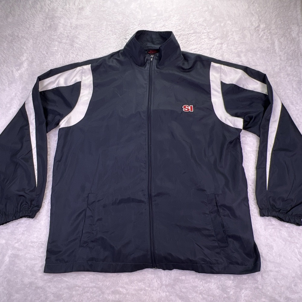 Vintage‎ SI Sports Illustrated Men's 2XL Windbreaker Jacket Lightweight Full Zip
